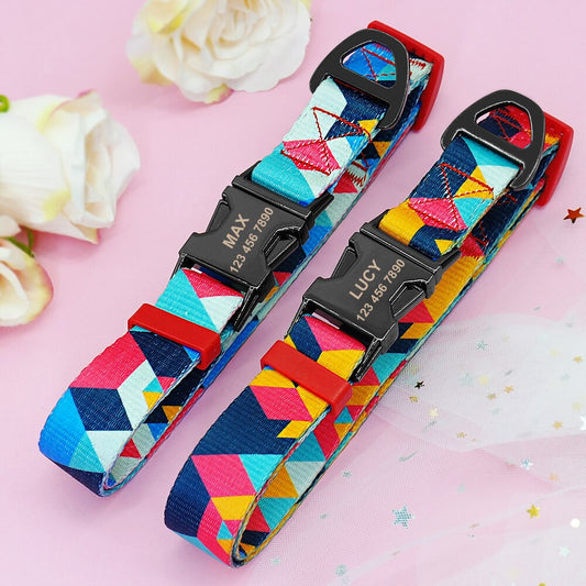 Custom Personalized Pet Collar Engraved ID Collars