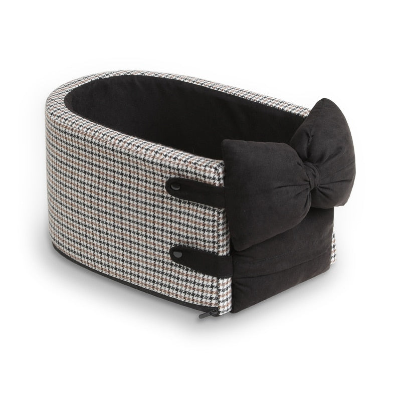 Portable Central Console Car Seat Travel Bed for Small Dogs and Cats