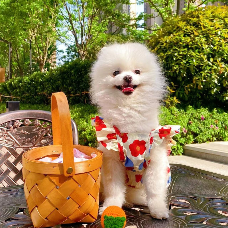 Princess Style Floral Summer Dog Dresses Various Styles