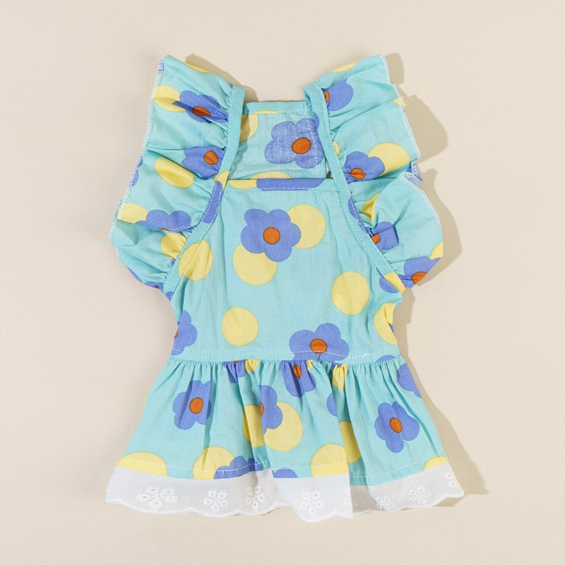 Princess Style Floral Summer Dog Dresses Various Styles