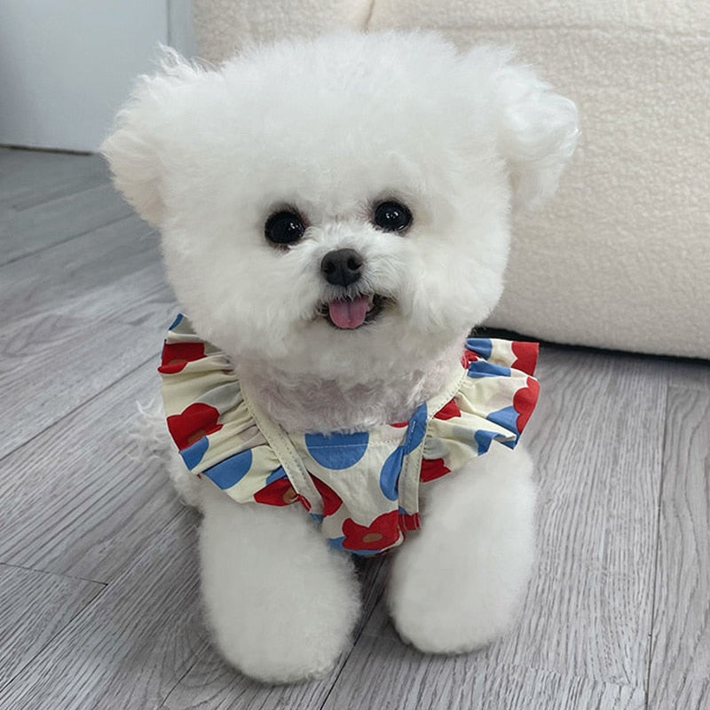 Princess Style Floral Summer Dog Dresses Various Styles