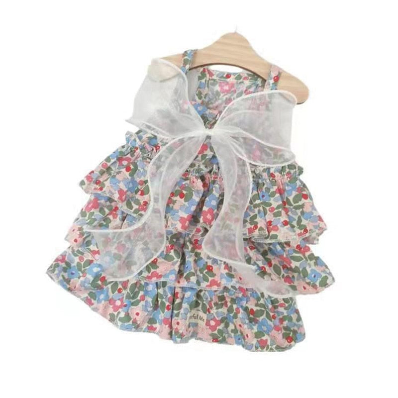 Princess Style Floral Summer Dog Dresses Various Styles