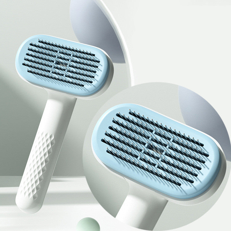 Self Cleaning Grooming Slicker Brush - Dog Cat Massage Brush