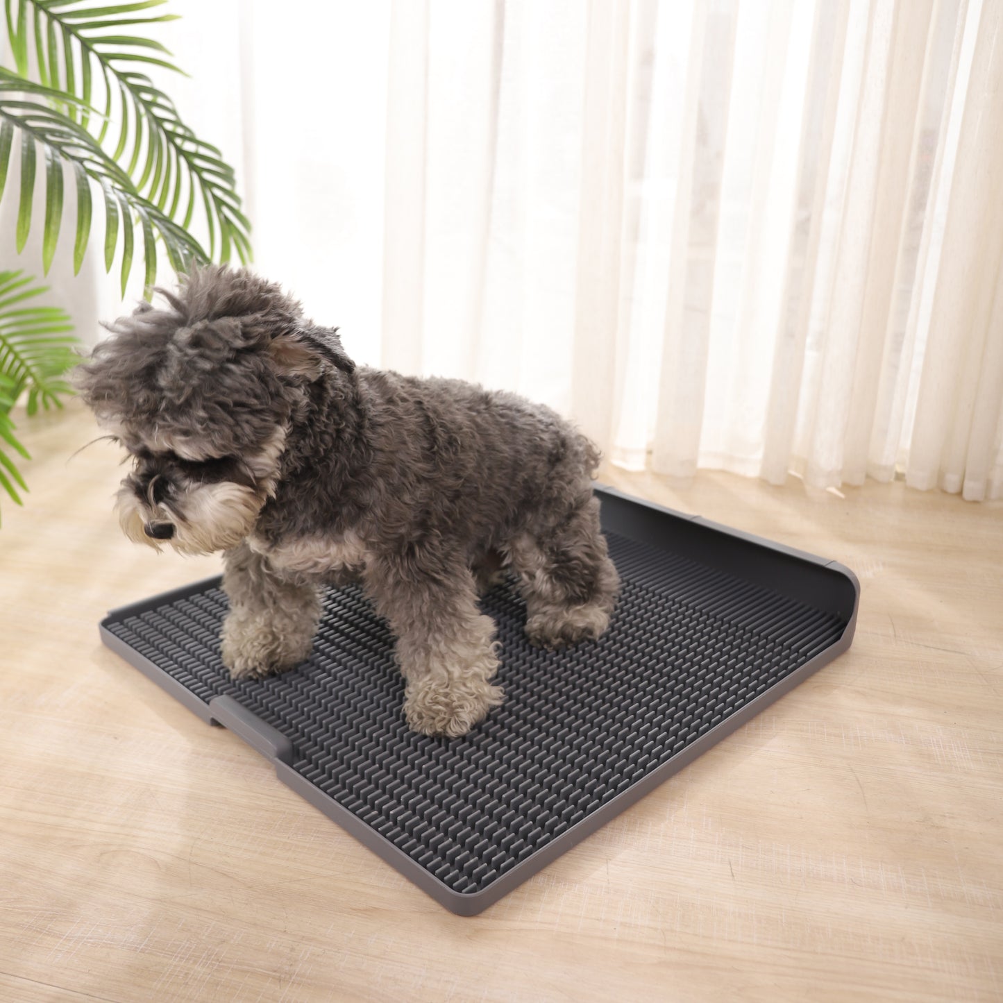 Easy-Wash Connectable Dog Puppy Potty Tray for Indoor or Patio Use (Reusable)